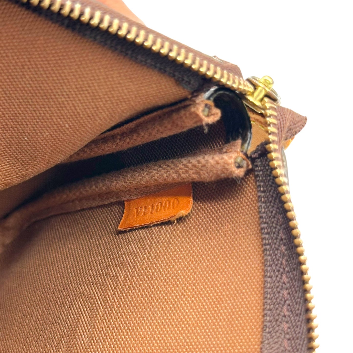 Louis Vuitton Monogram Pochette Bag Brown Tan