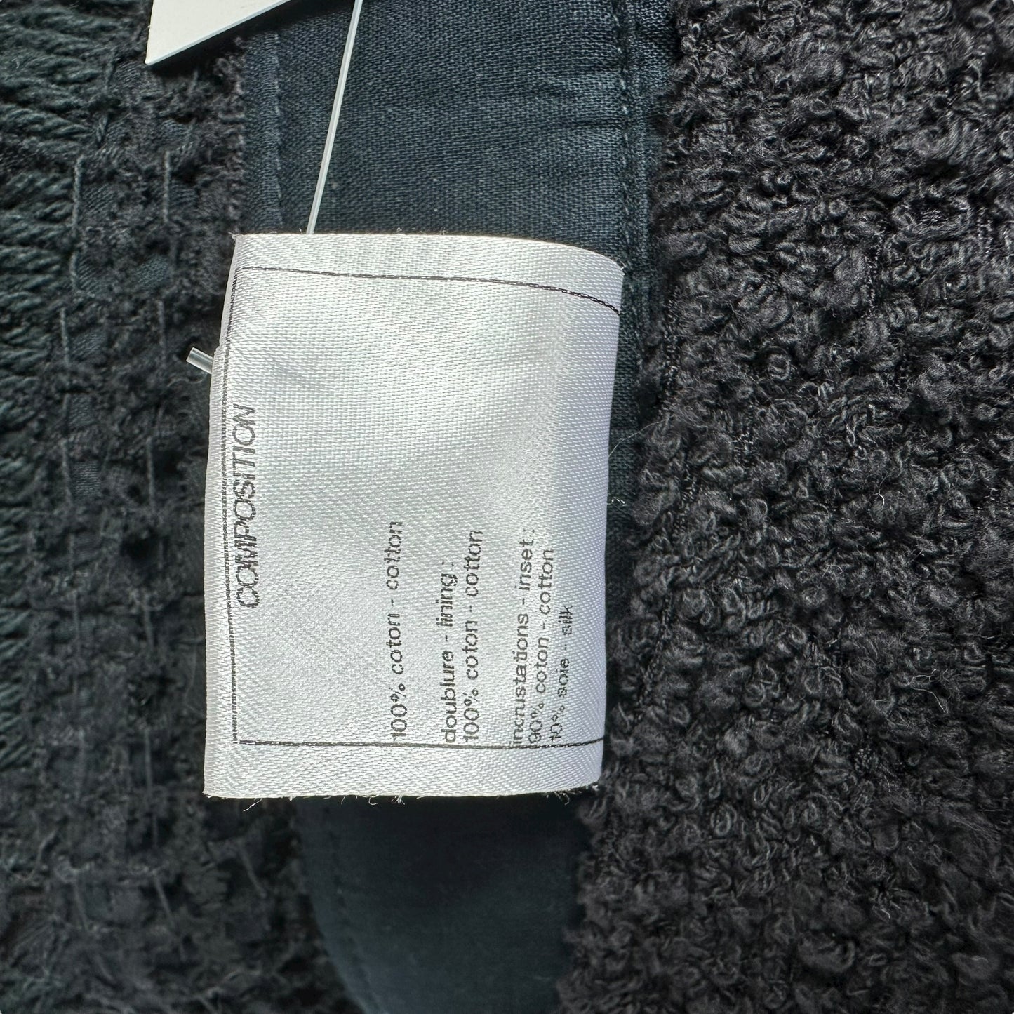 Chanel Navy Knit Fring & Floral Applique Tank - Outfit Repeater