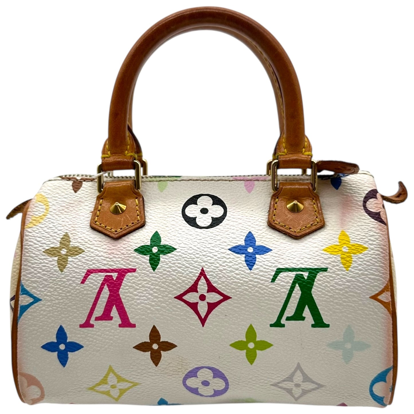 Louis Vuitton White Murakami Multicolor Mini Speedy Bag