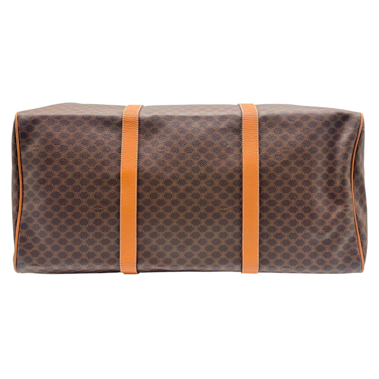 Celine Brown Triomphe Monogram Medium Duffle Bag