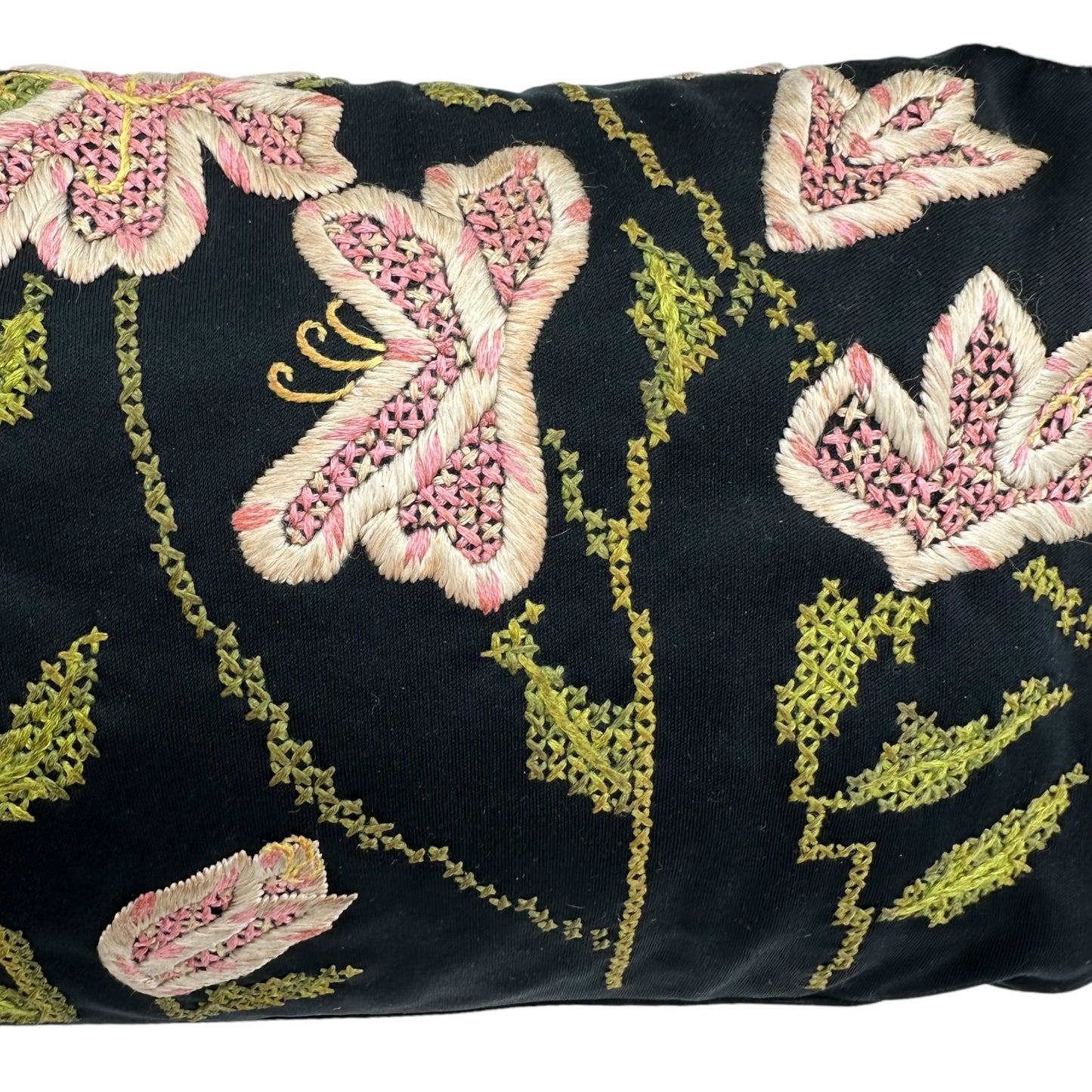 Fendi Black Embroidered Lizard Trim Mama Baguette - Outfit Repeater