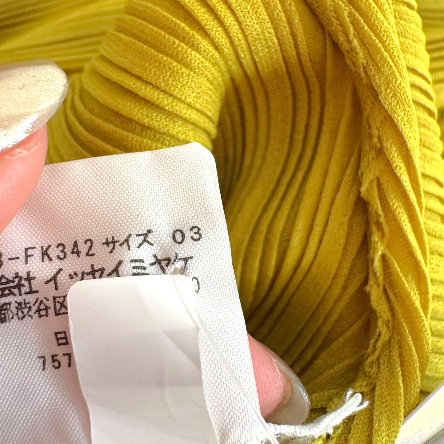 Issey Miyake Pleats Please Bright Olive Green Pleated Dolman Sleeve Turtleneck Top Sz 3