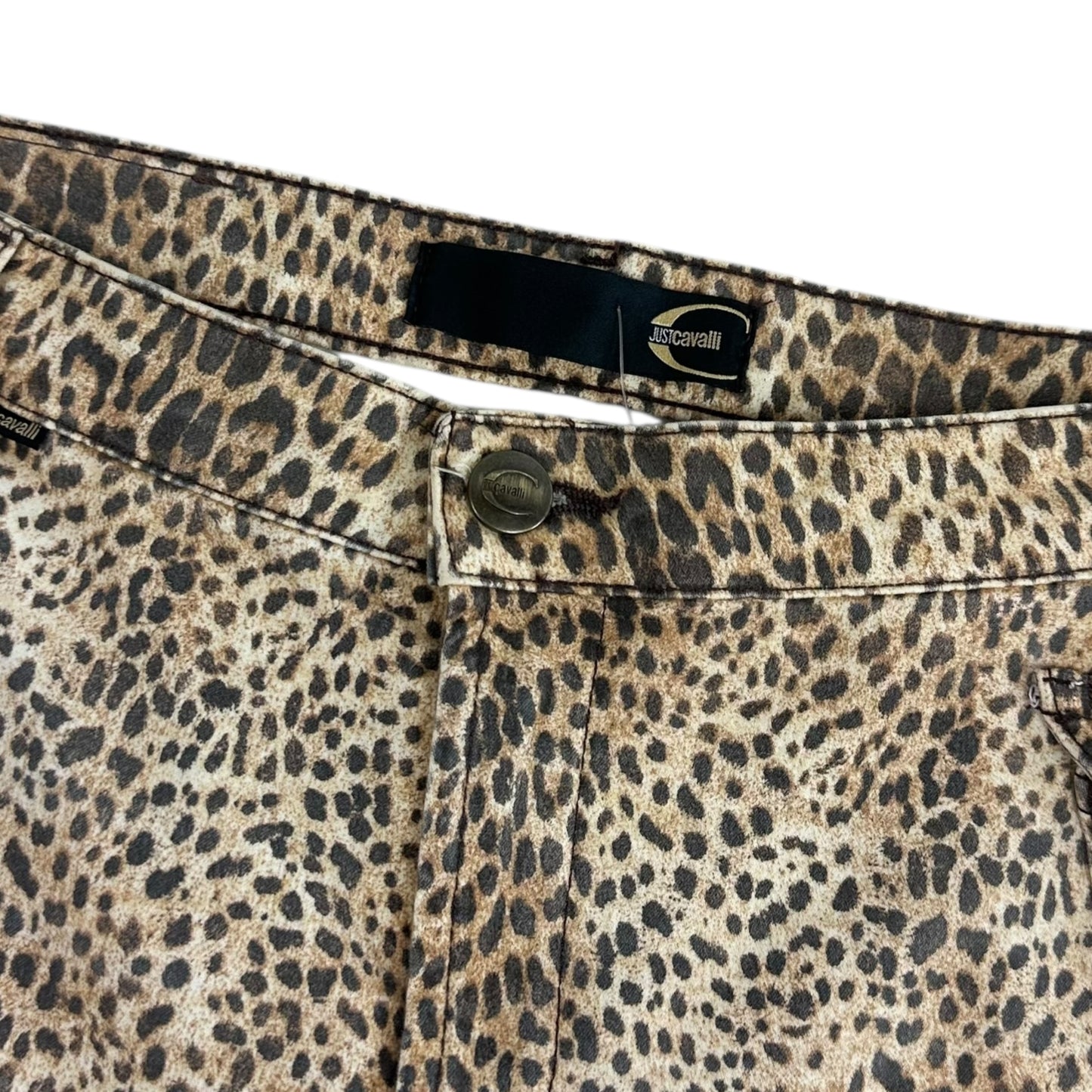 Just Cavalli Roberto Cavalli Leopard Print Flare Jeans