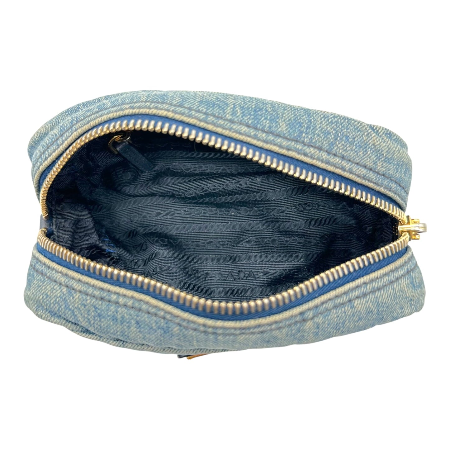 Prada Denim Cosmetic Pouch