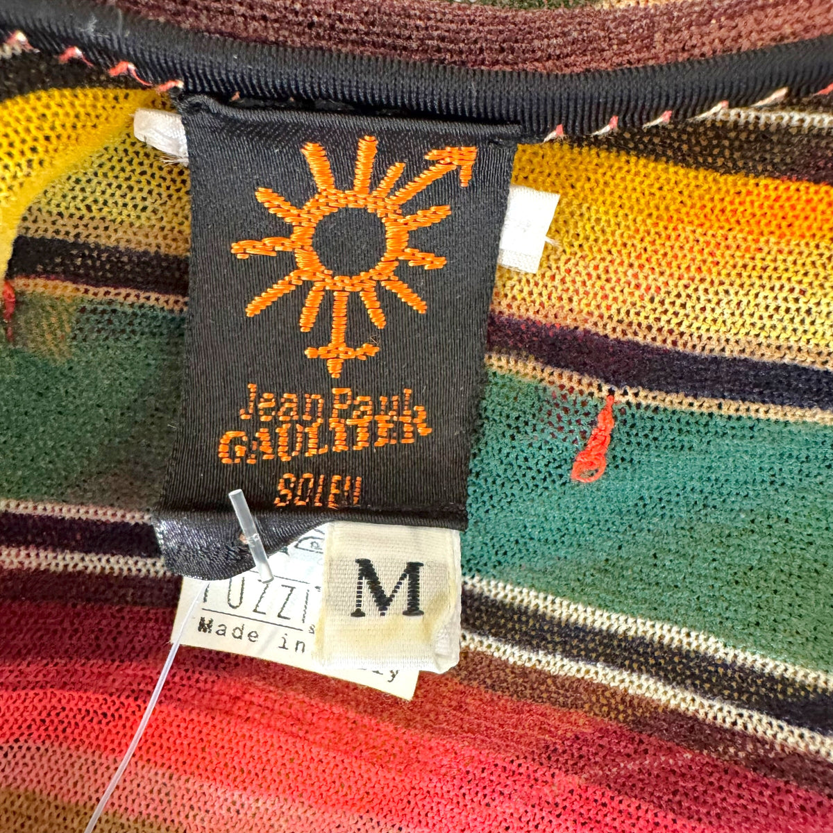 Jean Paul Gaultier Multicolor Navajo Print Mesh Top