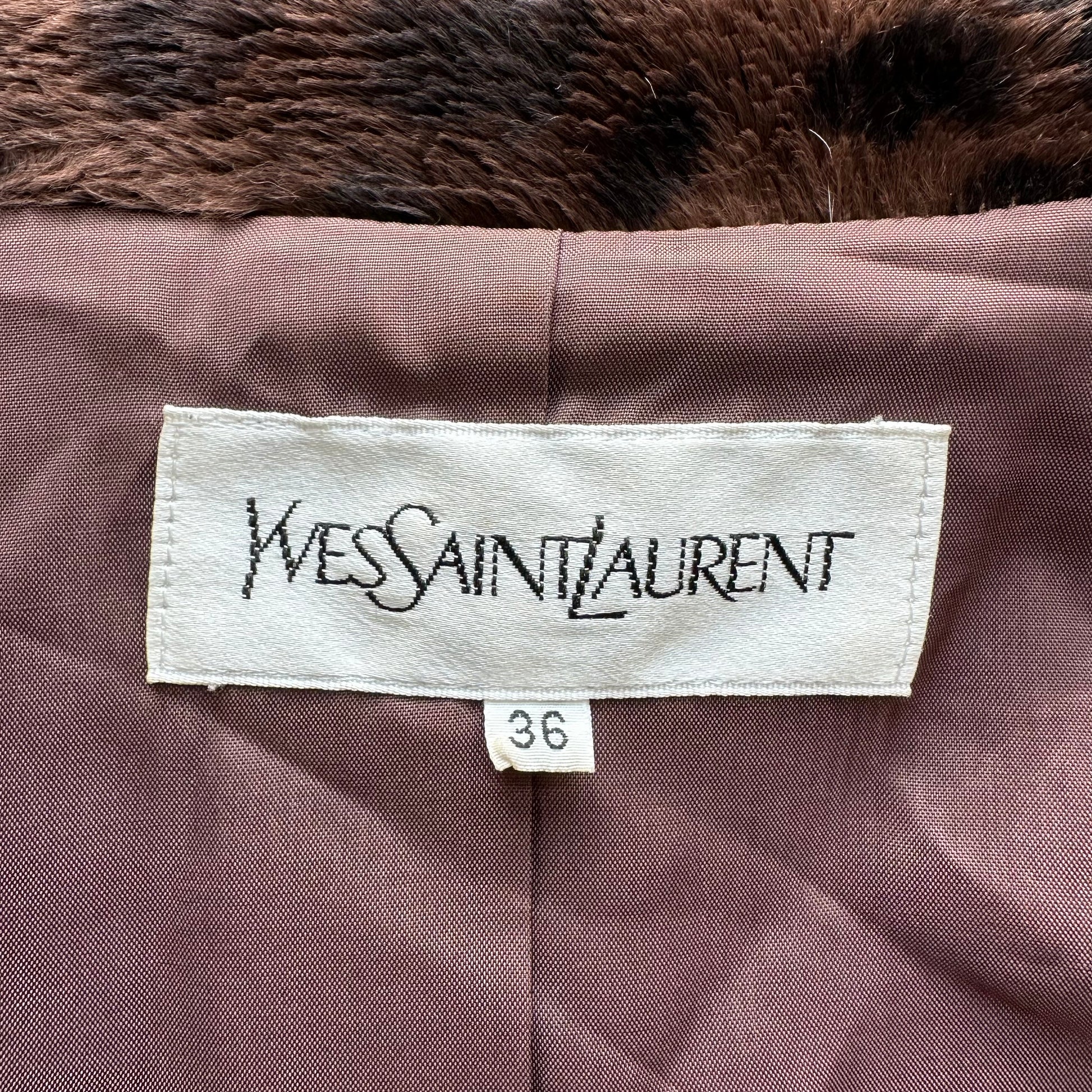 Yves Saint Laurent Faux Fur Leopard Trench Coat - Outfit Repeater