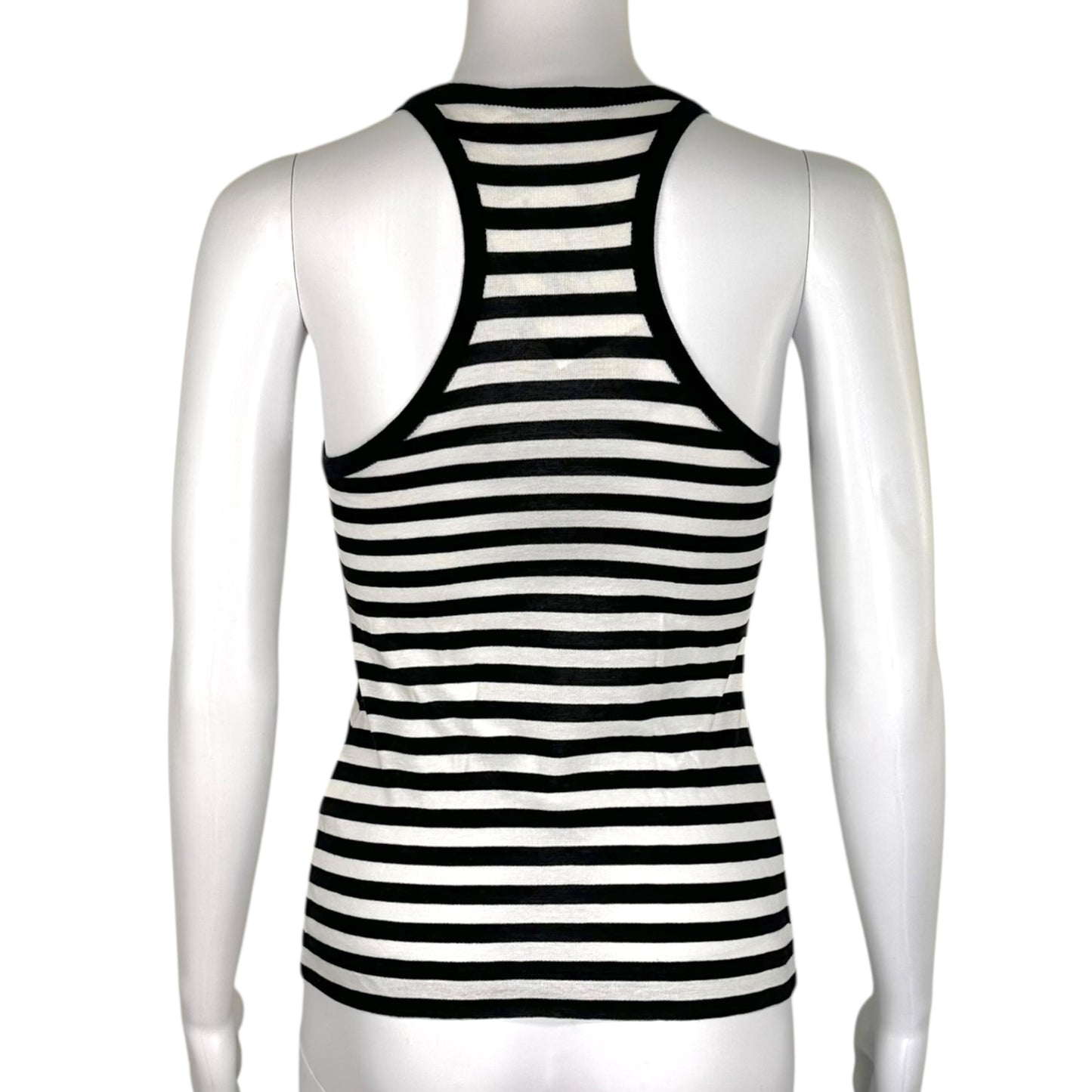 Dolce & Gabbana Black White Striped Tank Top