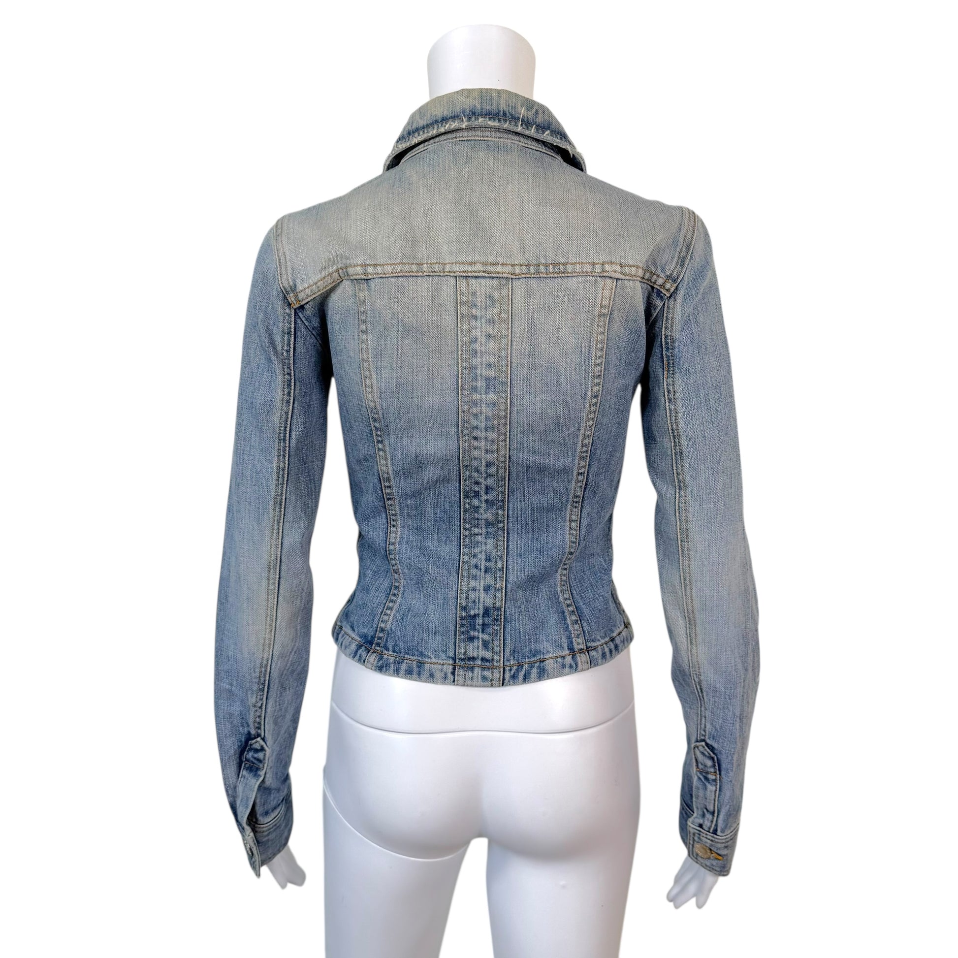 Dolce & Gabbana Distressed Denim Crop Jacket - Outfit Repeater