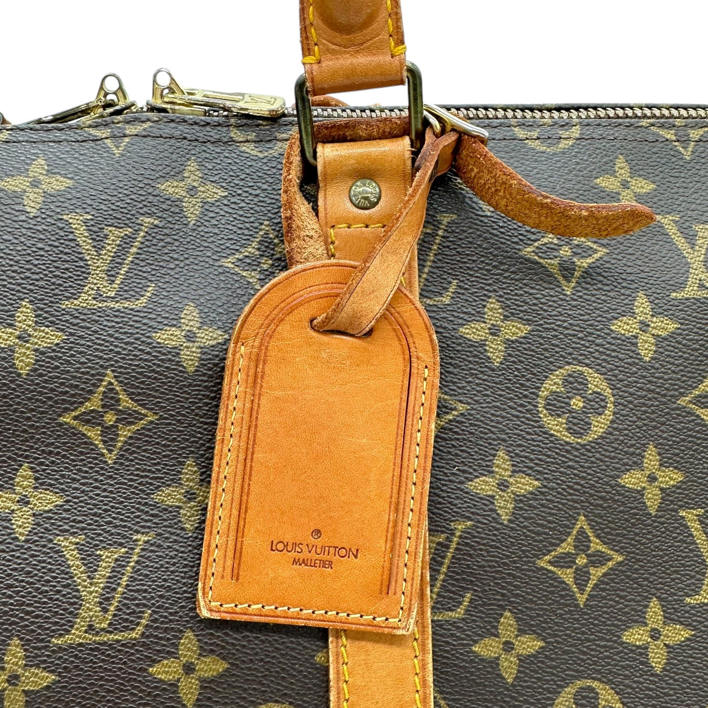 Louis Vuitton Brown Monogram Keepall 55 Duffle Bag - Outfit Repeater