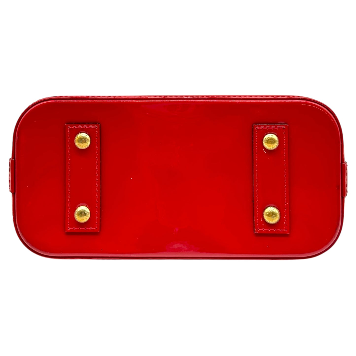 Louis Vuitton Red Vernis Alma BB 2-Way Bag