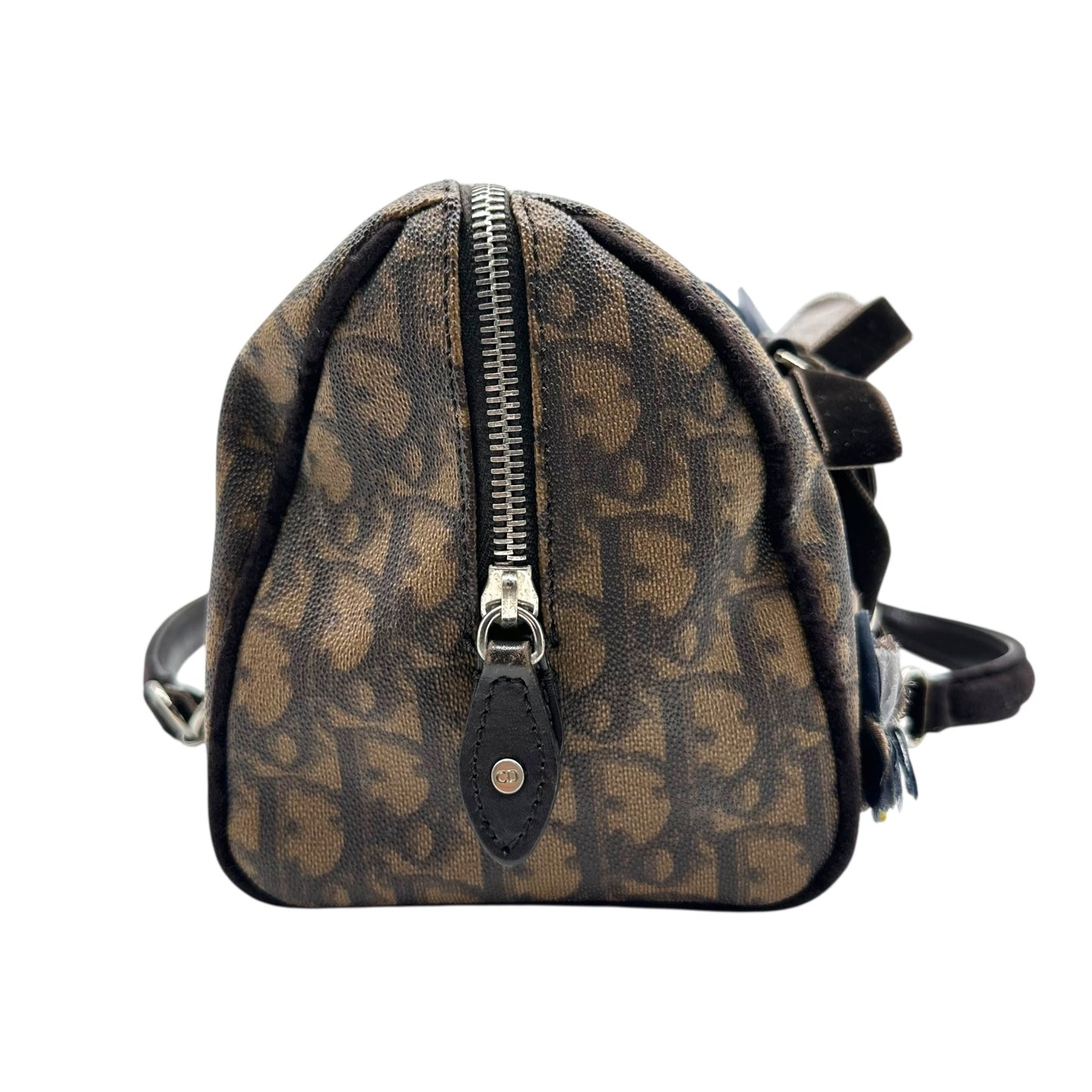Christian Dior Romantique Brown Monogram Bowler Bag