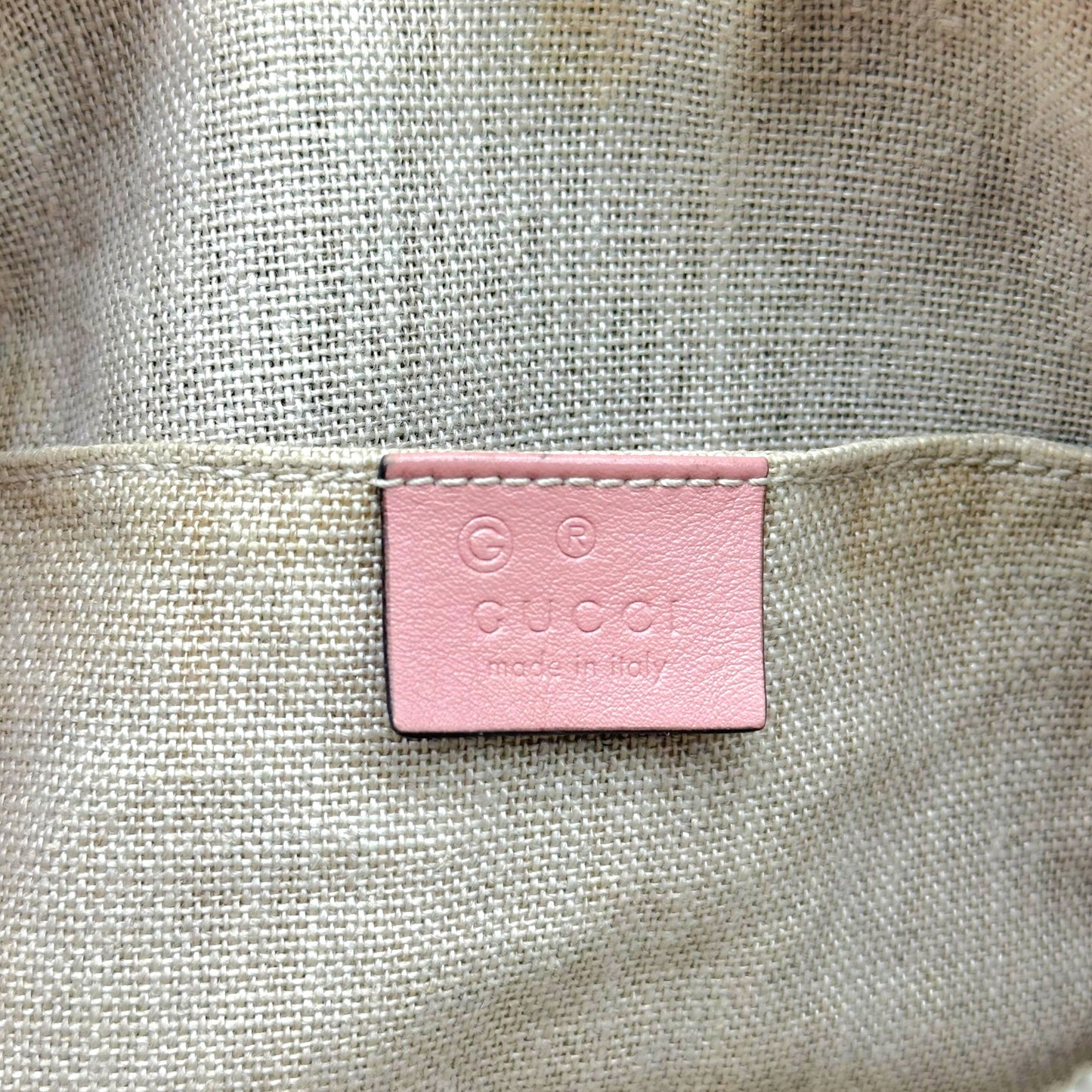 Gucci Pink Embossed Guccissima Monogram 2-Way Mini Bag