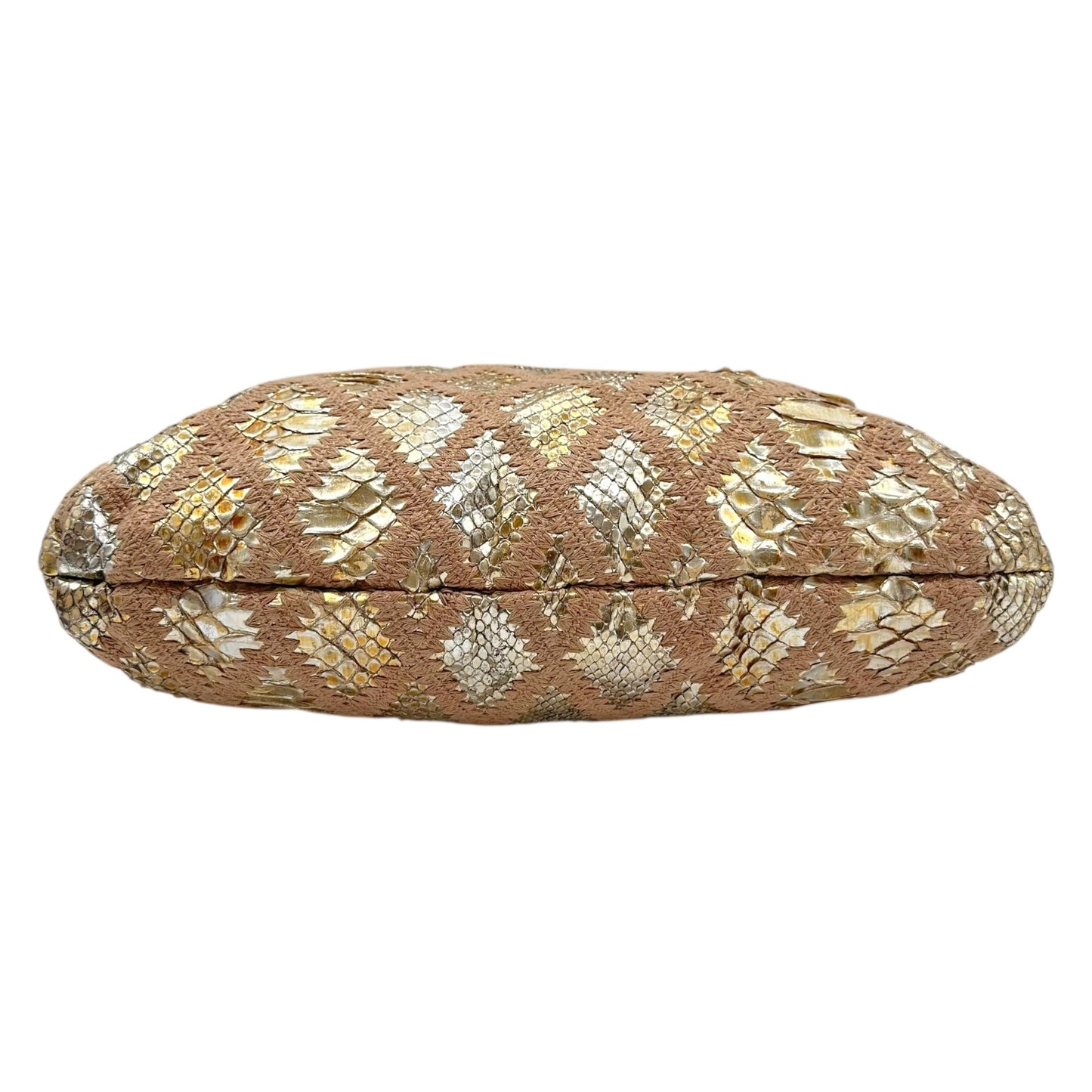 Chanel Gold & Pink Python Soft & Chain Hobo Bag