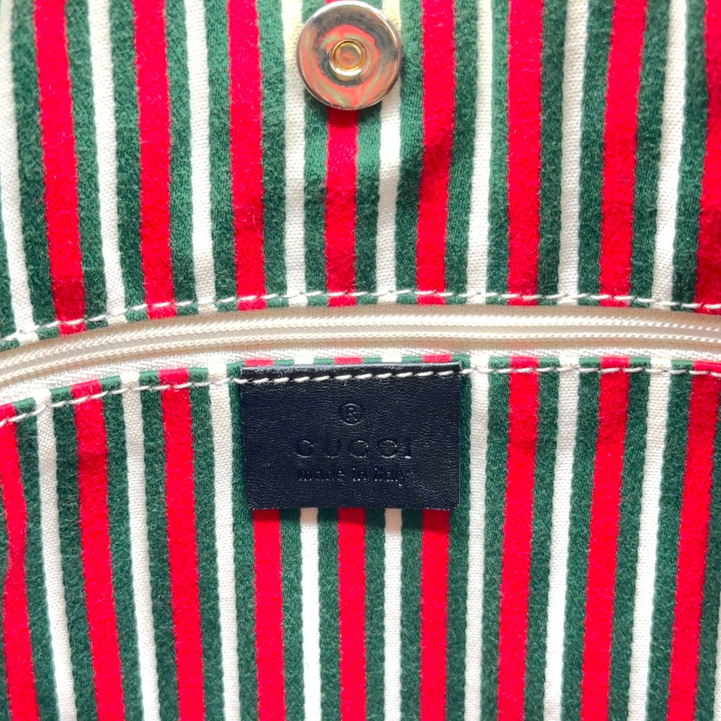 Gucci Black Monogram Canvas Shoulder Hobo Bag