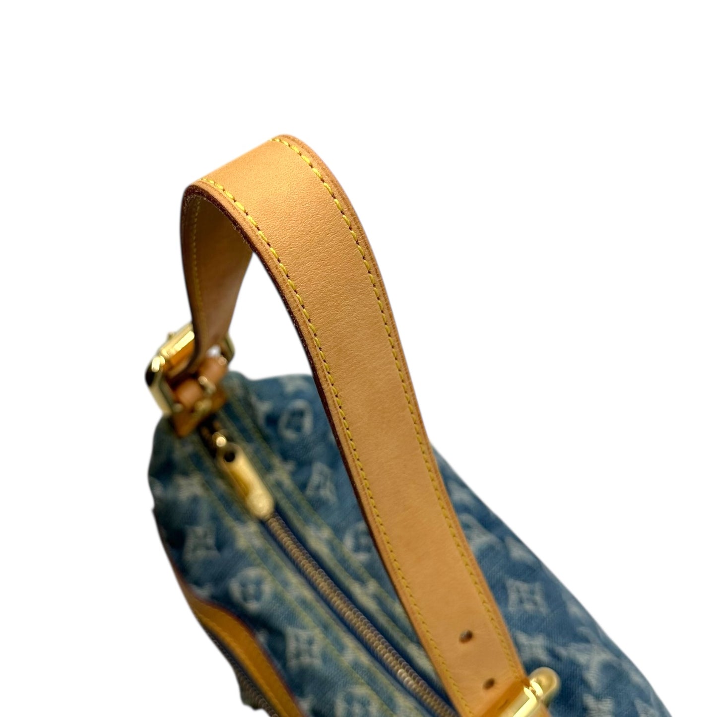 Louis Vuitton Blue Denim Monogram Baggy PM Shoulder Bag