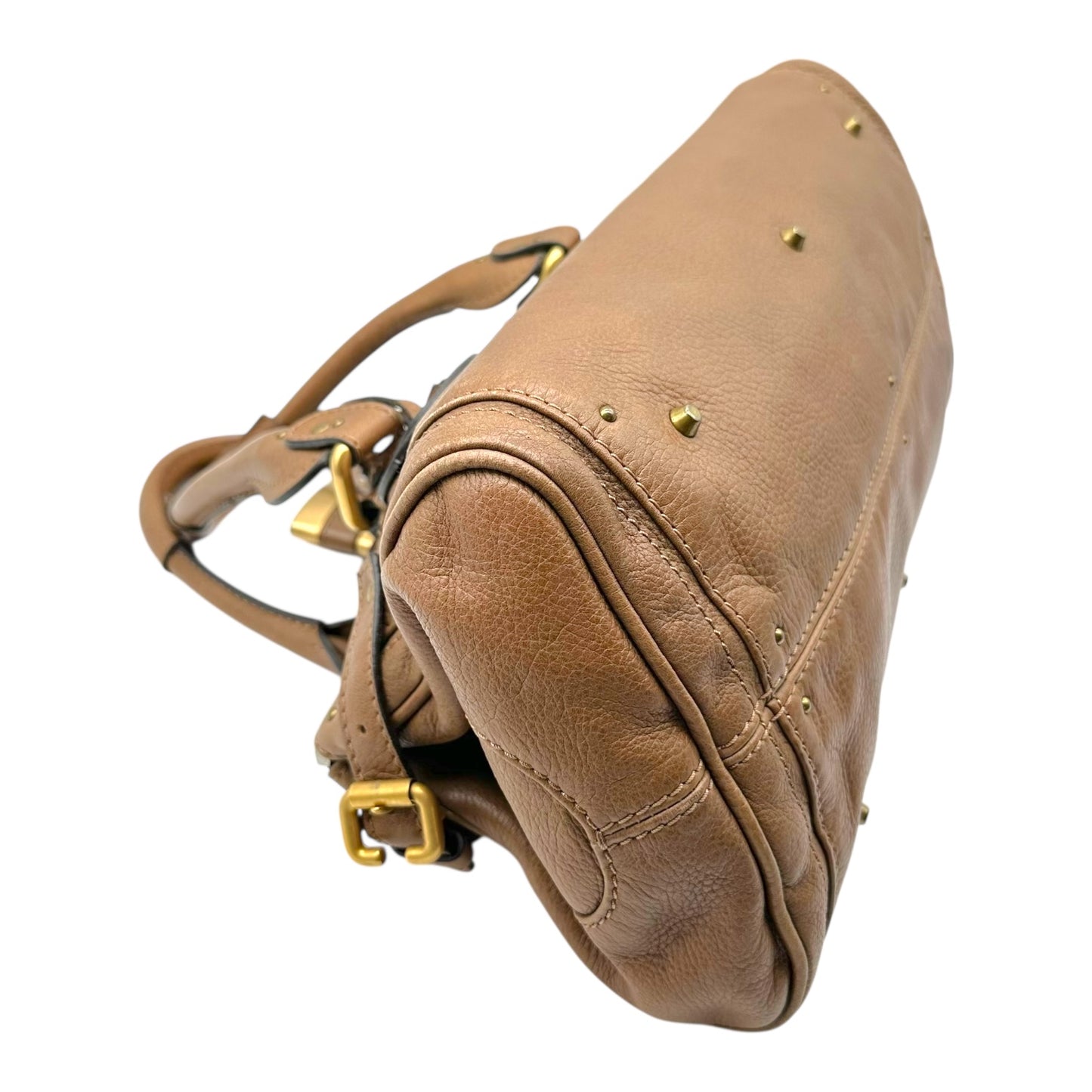 Chloe Brown & Gold Paddington Shoulder Bag