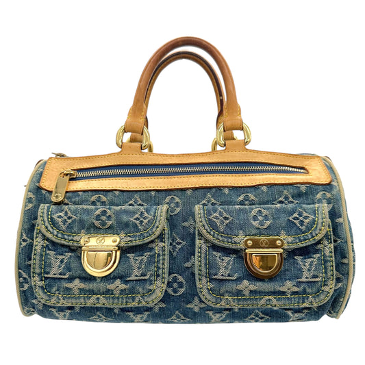 Louis Vuitton Blue Denim Monogram Neo Speedy Bag