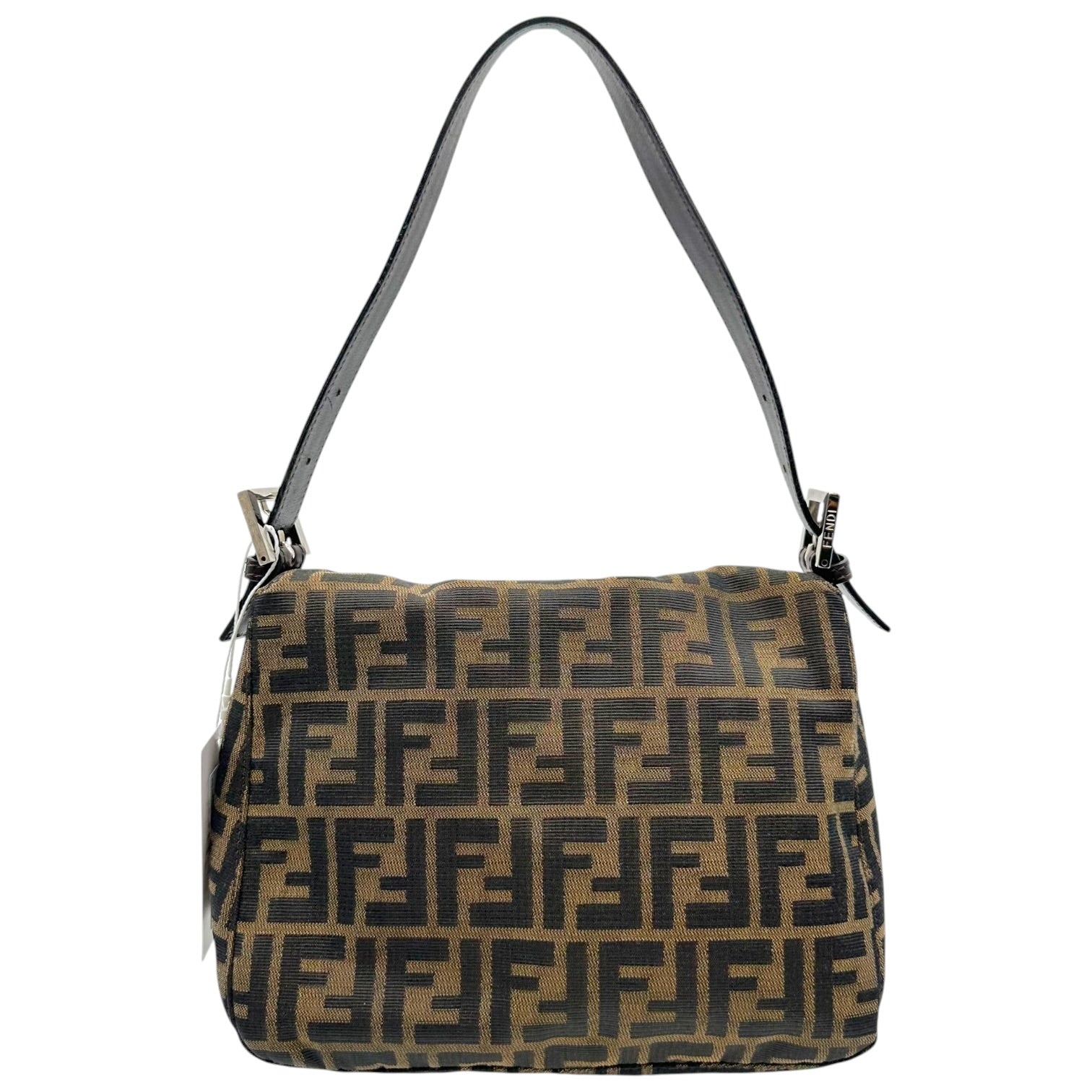 Fendi Monogram Square Fold-Over Baguette Bag