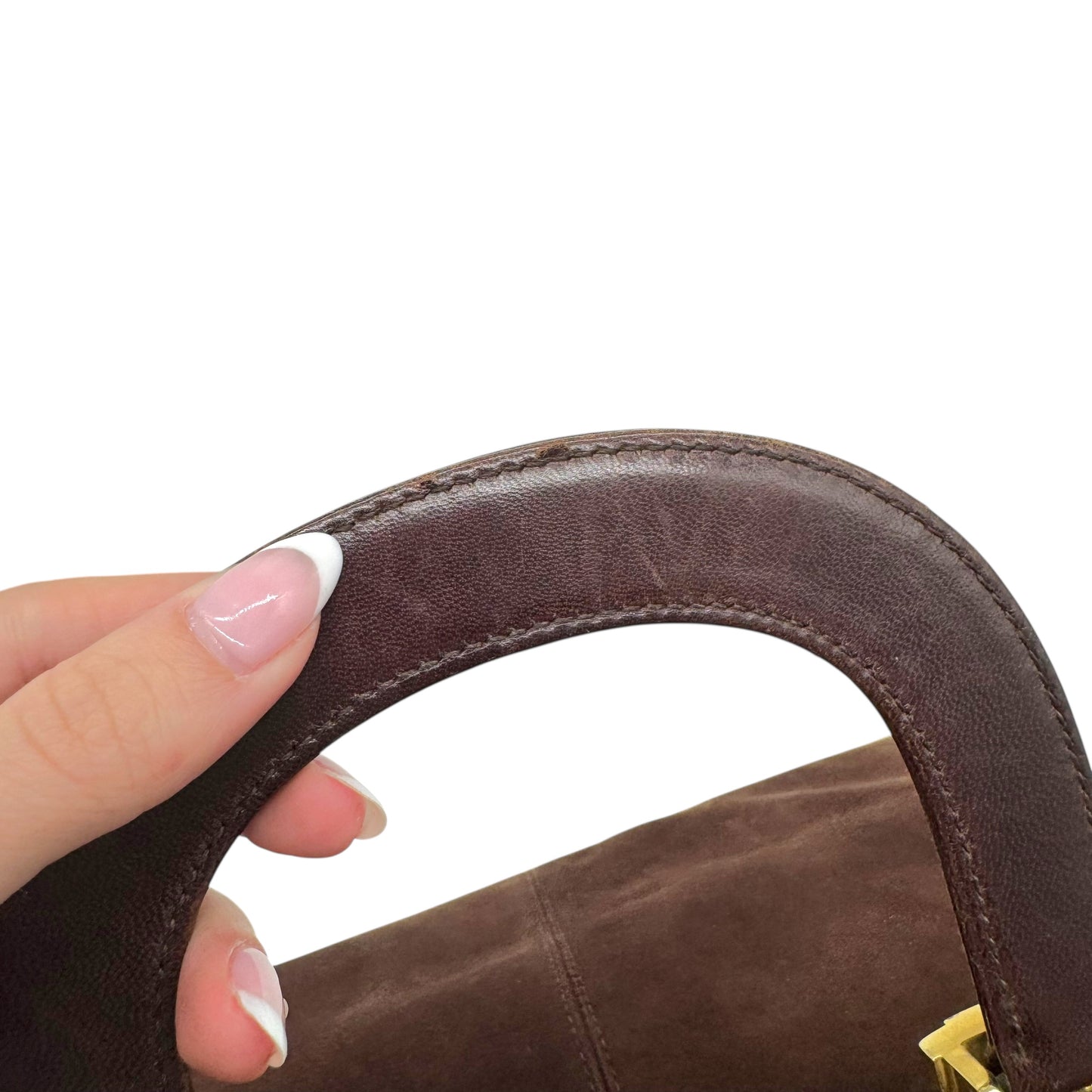 Fendi Brown Suede Mini Tote Bag - Outfit Repeater