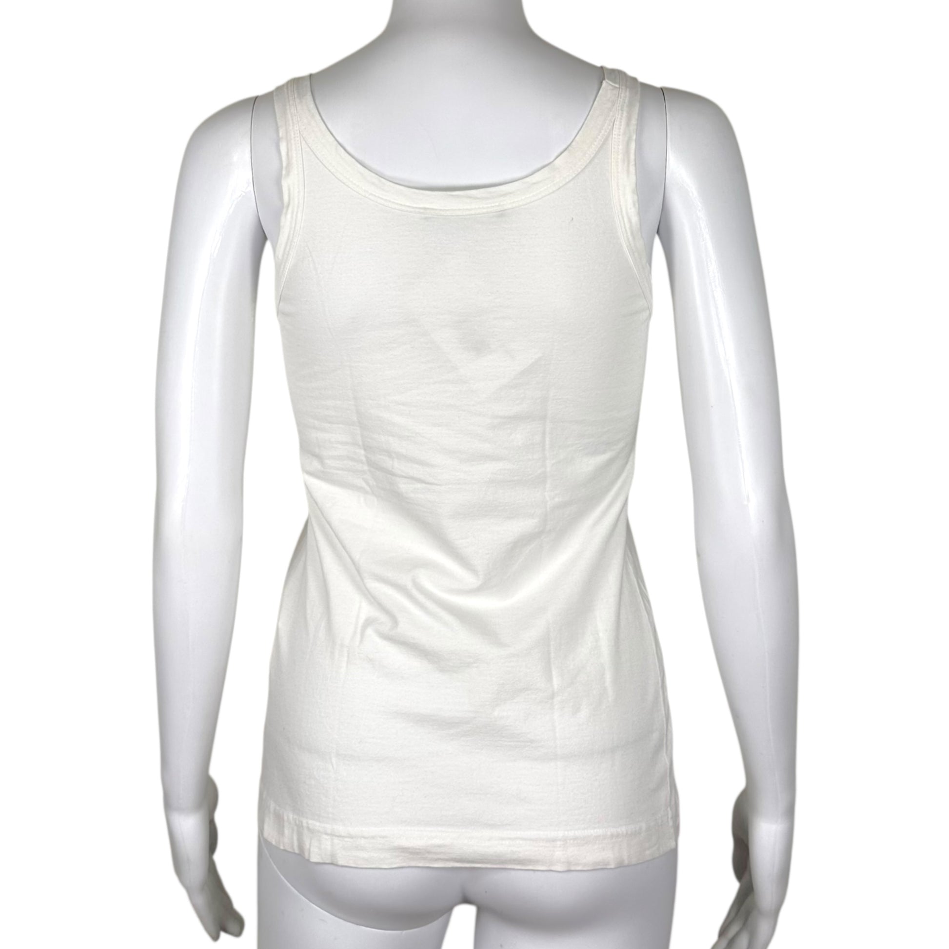 Dolce & Gabbana Black White Block Logo Tank