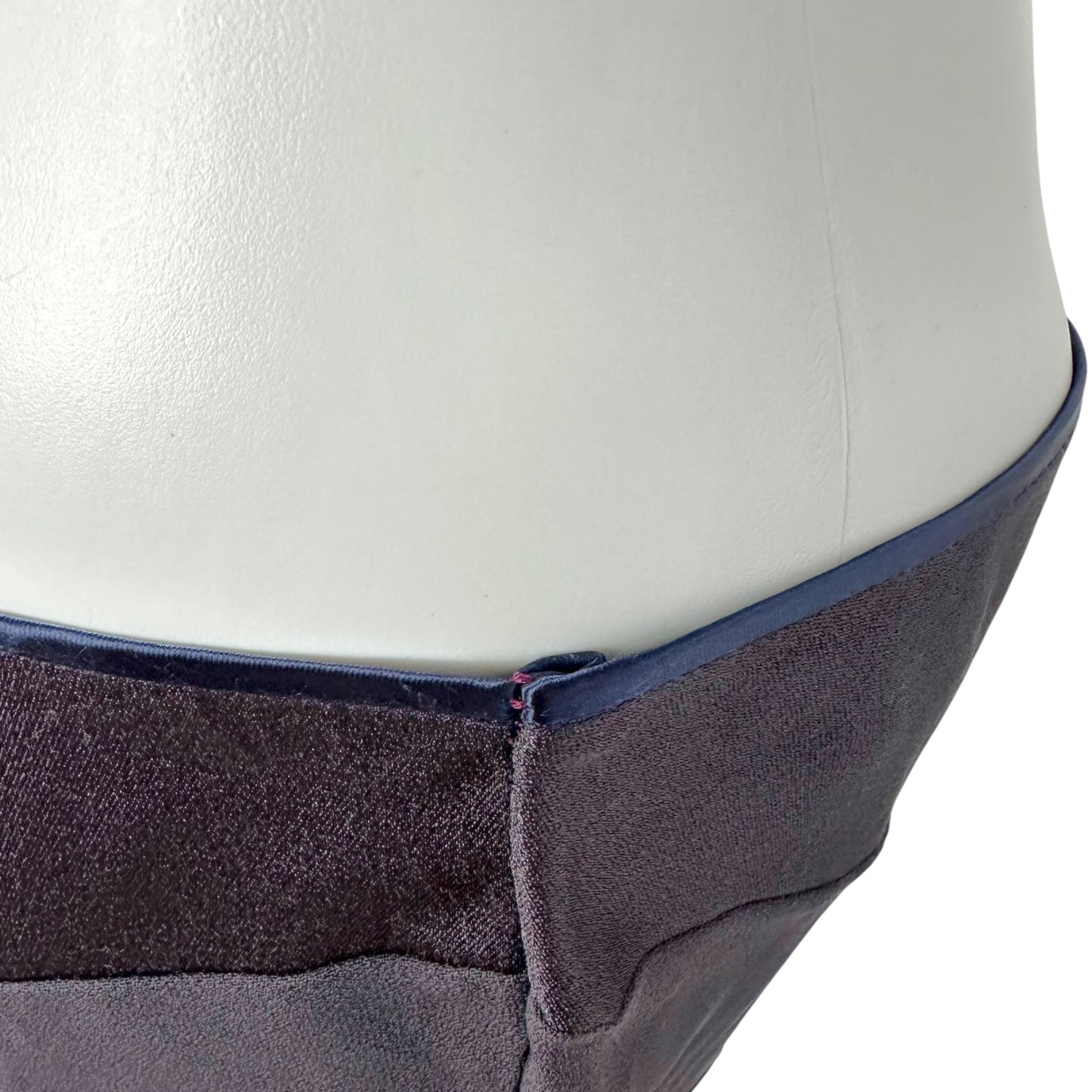 John Galliano Spring 2001 Deep Purple Paneled Satin Maxi Skirt