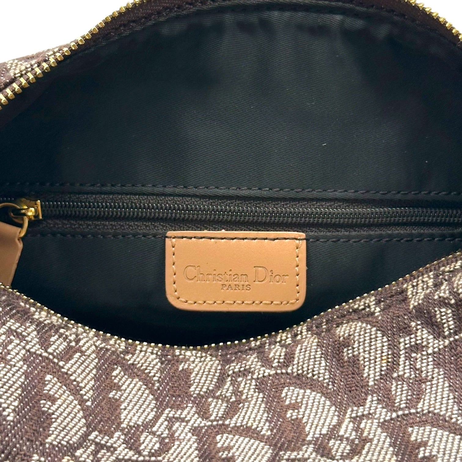 Christian Dior Pochette Bag Burgundy Trotter Monogram