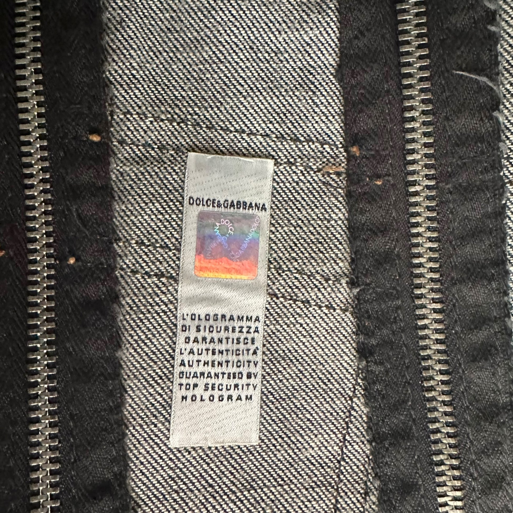 D&G Dolce & Gabbana Dark Wash Denim Zipper Mini Skirt - Outfit Repeater