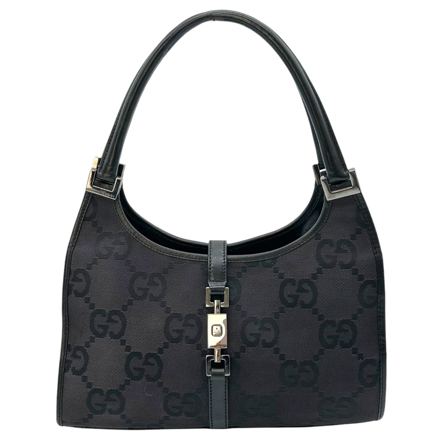 Gucci Black XL Monogram Mini Jackie Bag