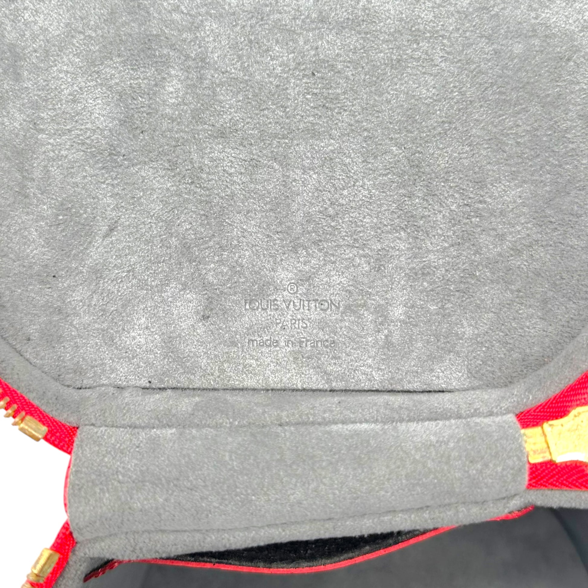 Louis Vuitton Red Epi Leather Vanity Bag