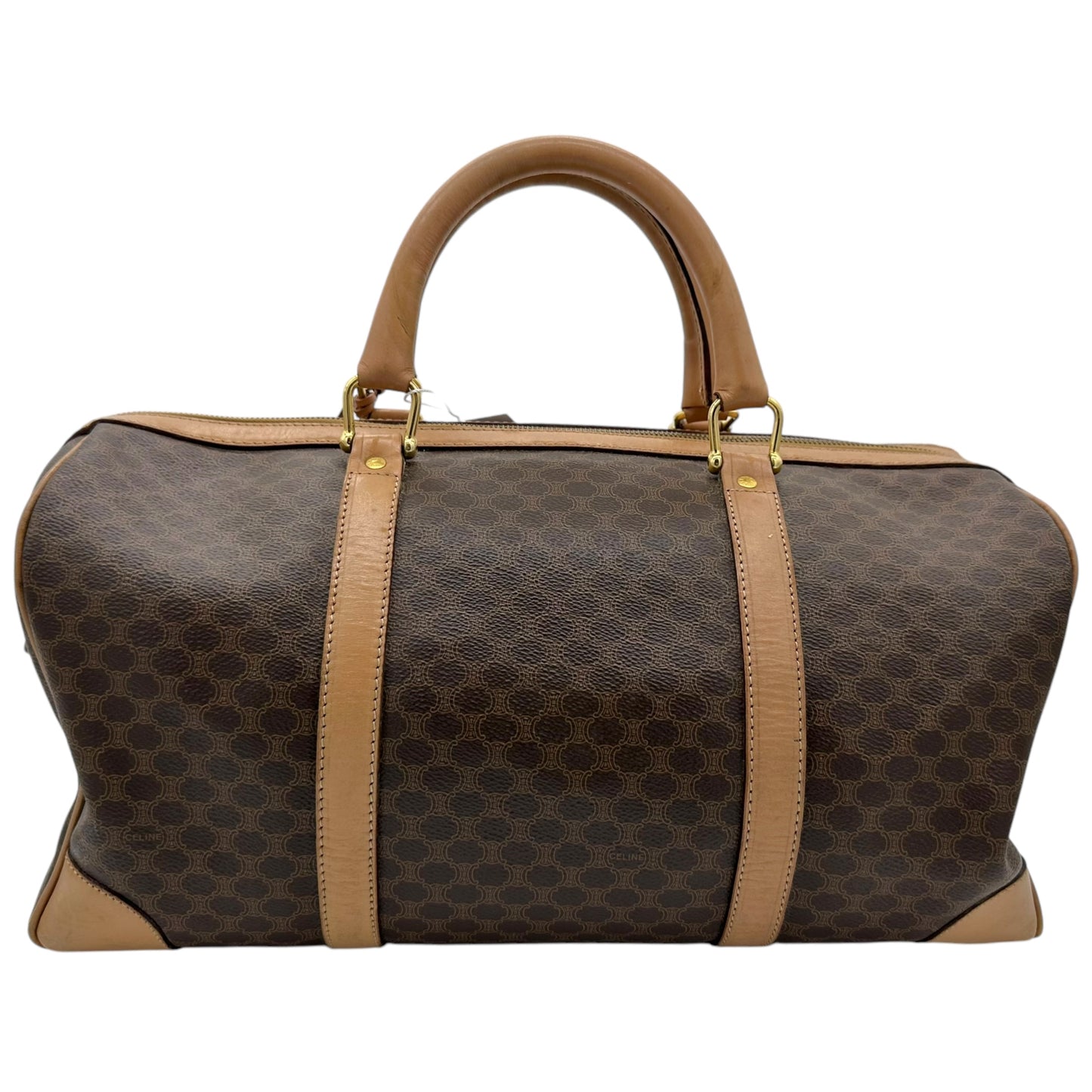 Celine Macadam Brown Monogram Duffle Bag