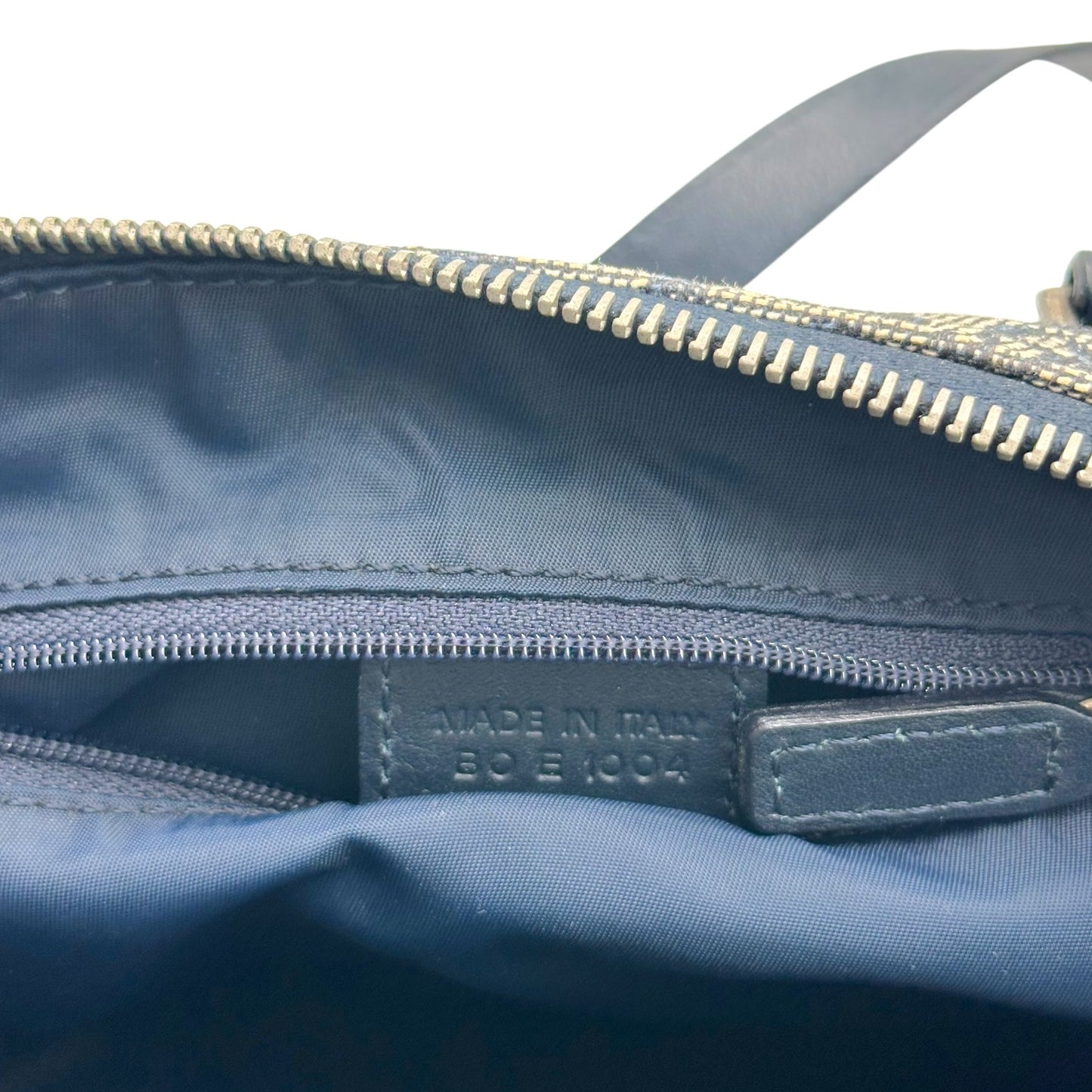 Christian Dior Navy Blue Trotter Monogram Shoulder Bag
