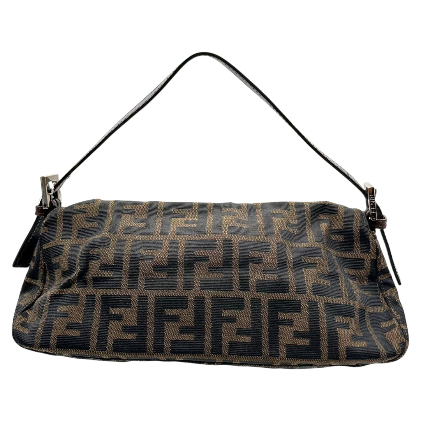 Fendi East West Zucca Baguette Bag