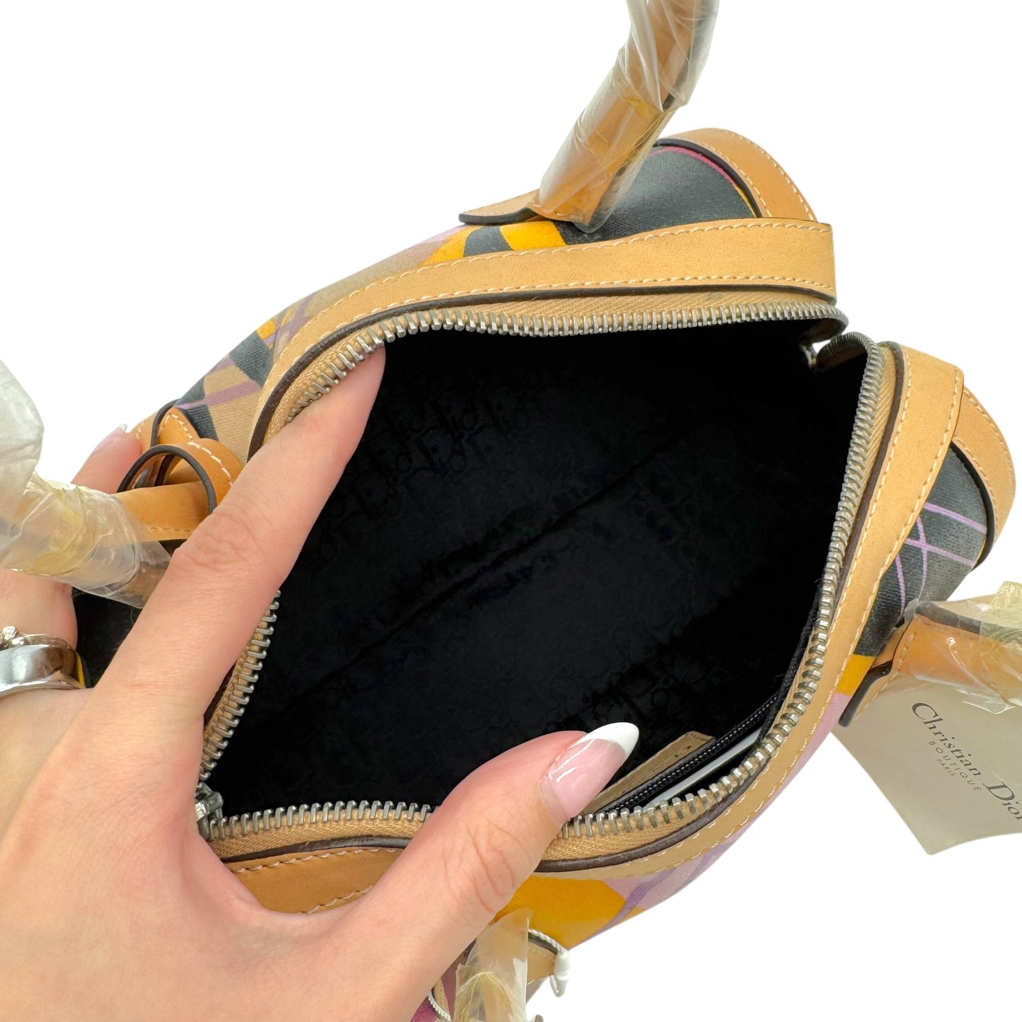 Christian Dior F/W 2004 Argyle Mini Papillon Barrel Bag NEW - Outfit Repeater