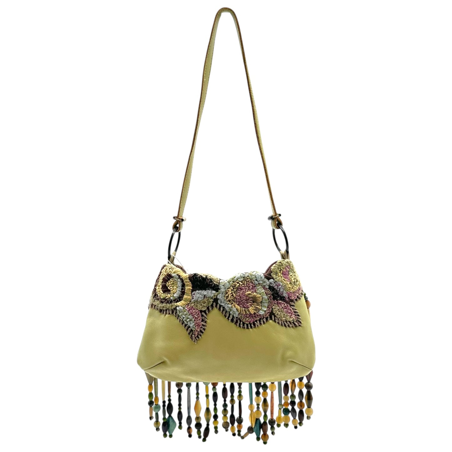 Jamin Puech Beaded Fringe Bag Multicolor Fabric