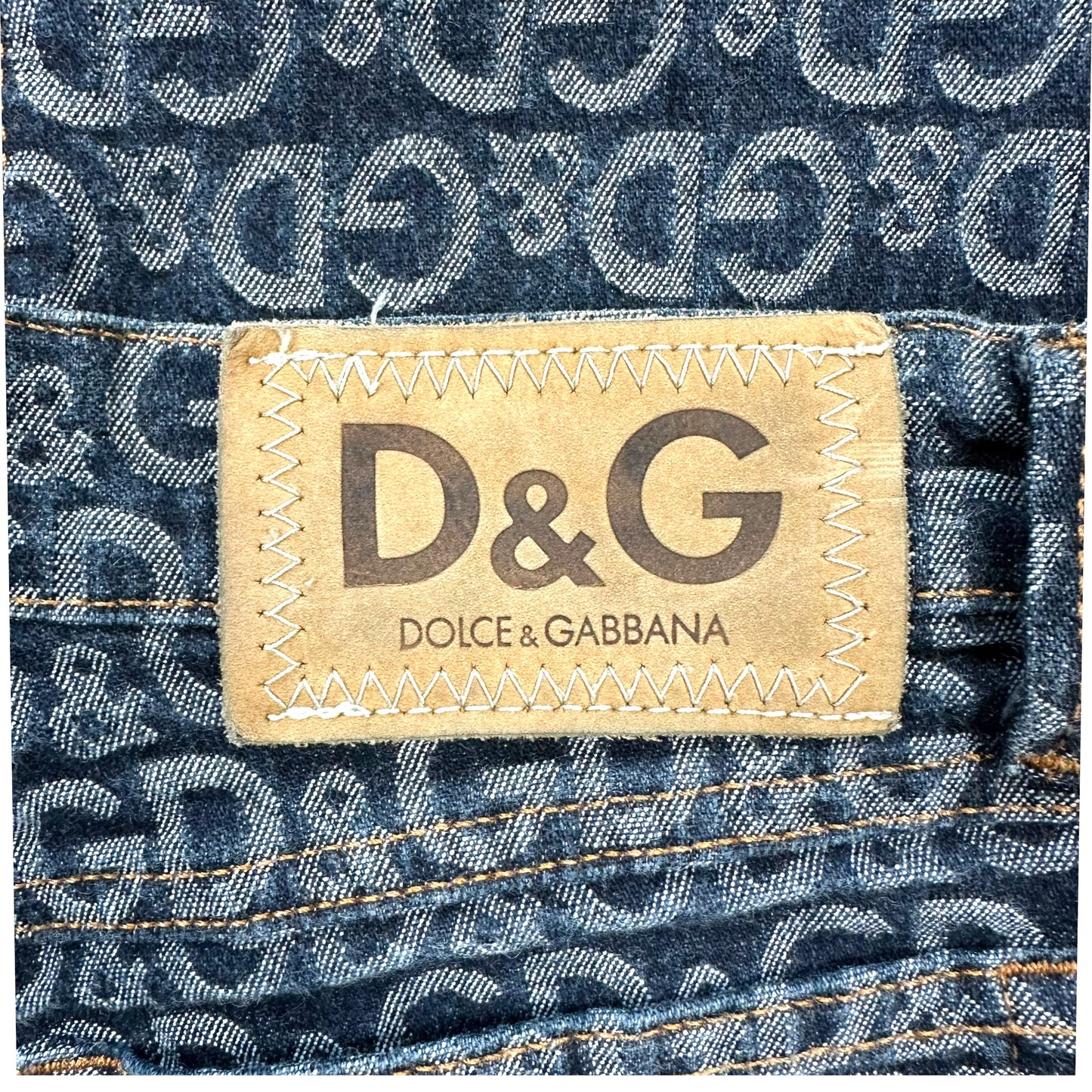 D&G Dolce & Gabbana Blue Logo Jeans