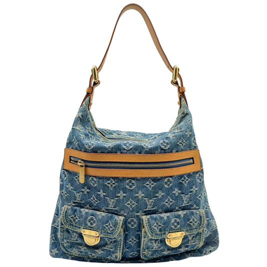 Louis Vuitton Denim Monogram Baggy GM Shoulder Bag