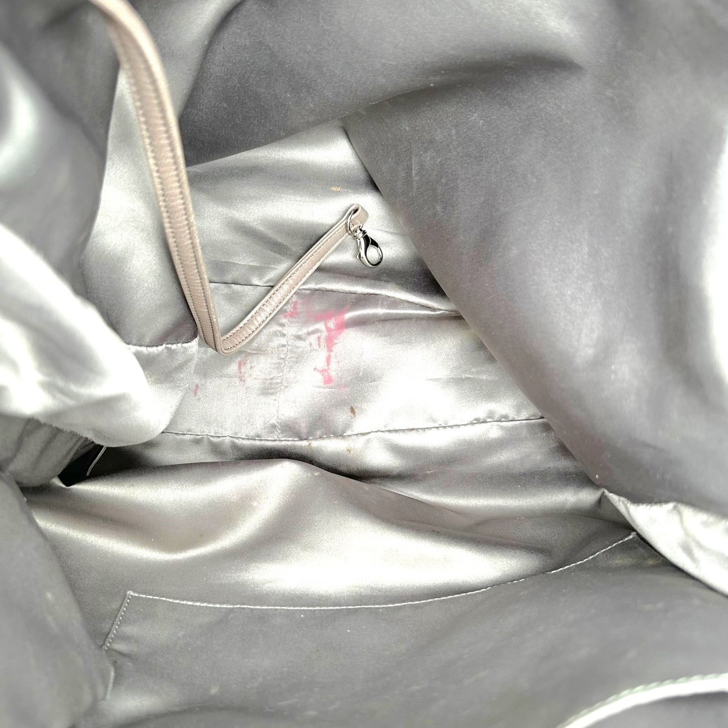 Chanel Rodeo Drive Silver Perforated Leather 2-Way Hobo Bag 2008-09