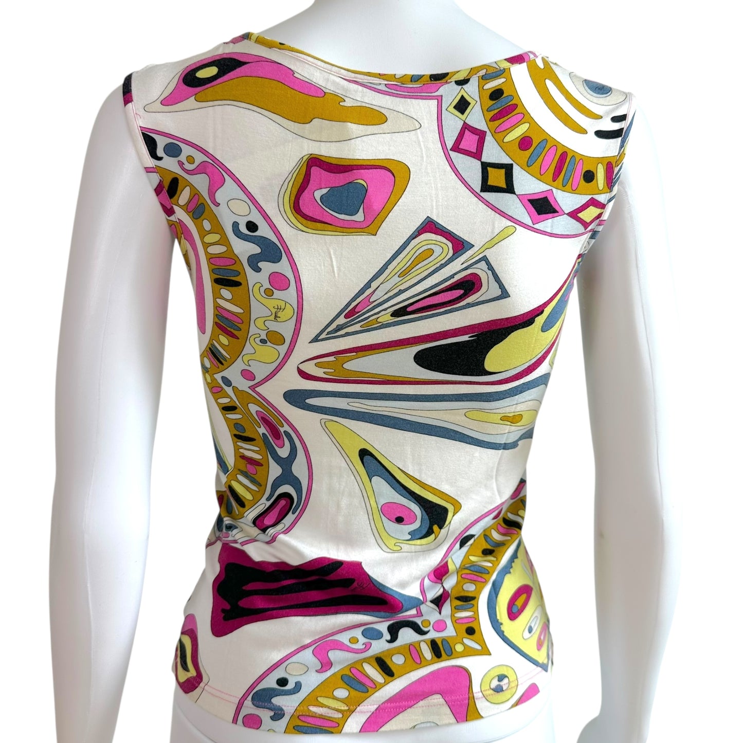 Emilio Pucci Multicolor Floral Print Tank Top - Outfit Repeater