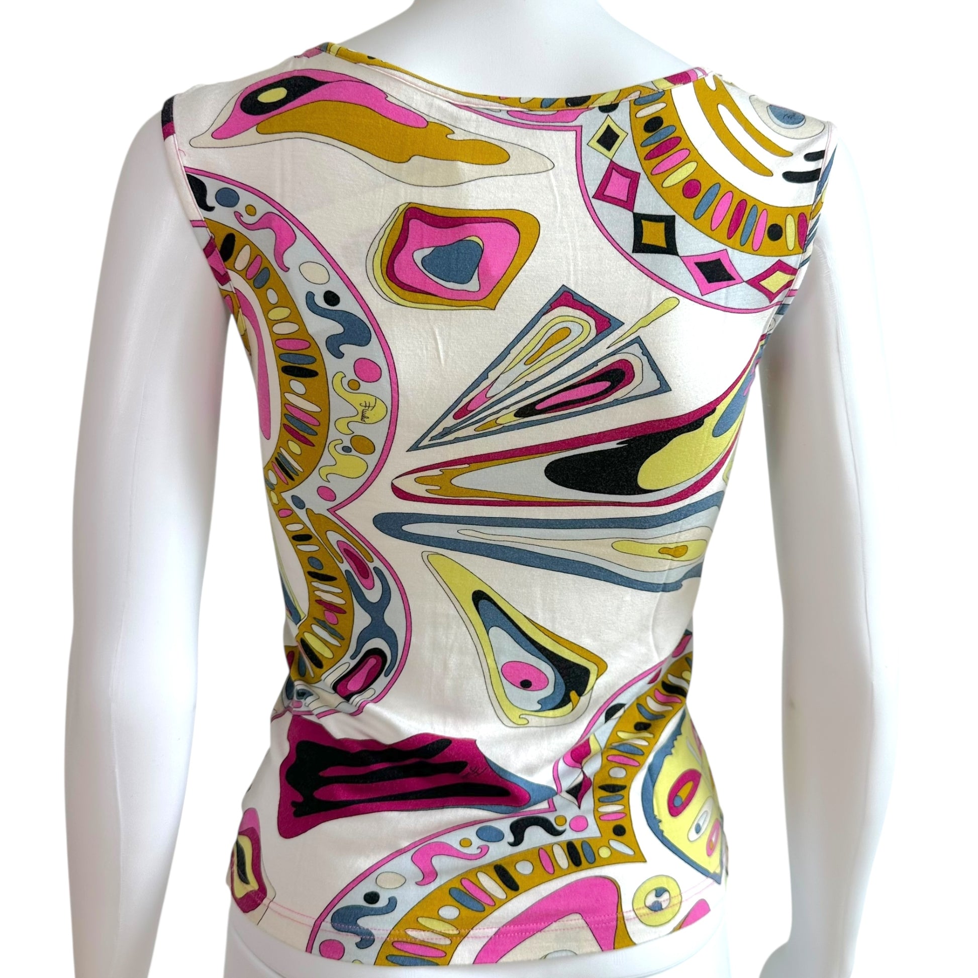 Emilio Pucci Multicolor Floral Print Tank Top - Outfit Repeater