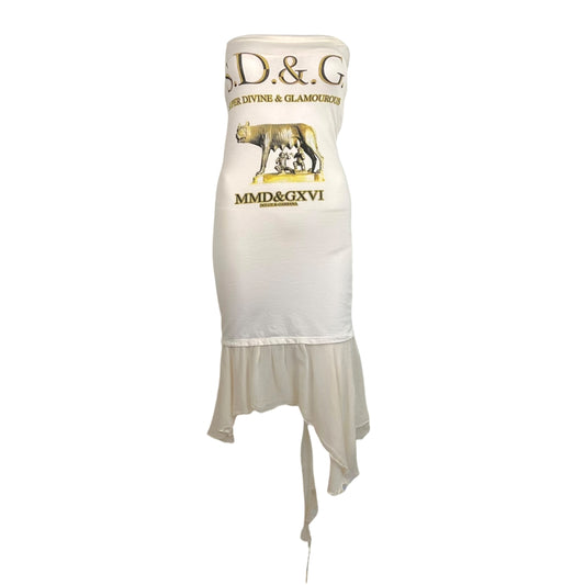 D&G Dolce & Gabbana S/S 2003 'Super Divine & Glamorous' Tube Dress