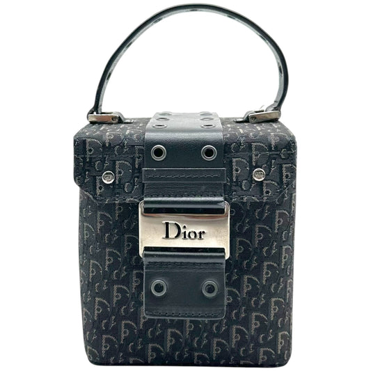 Christian Dior Mini Vanity Bag Black Trotter Monogram