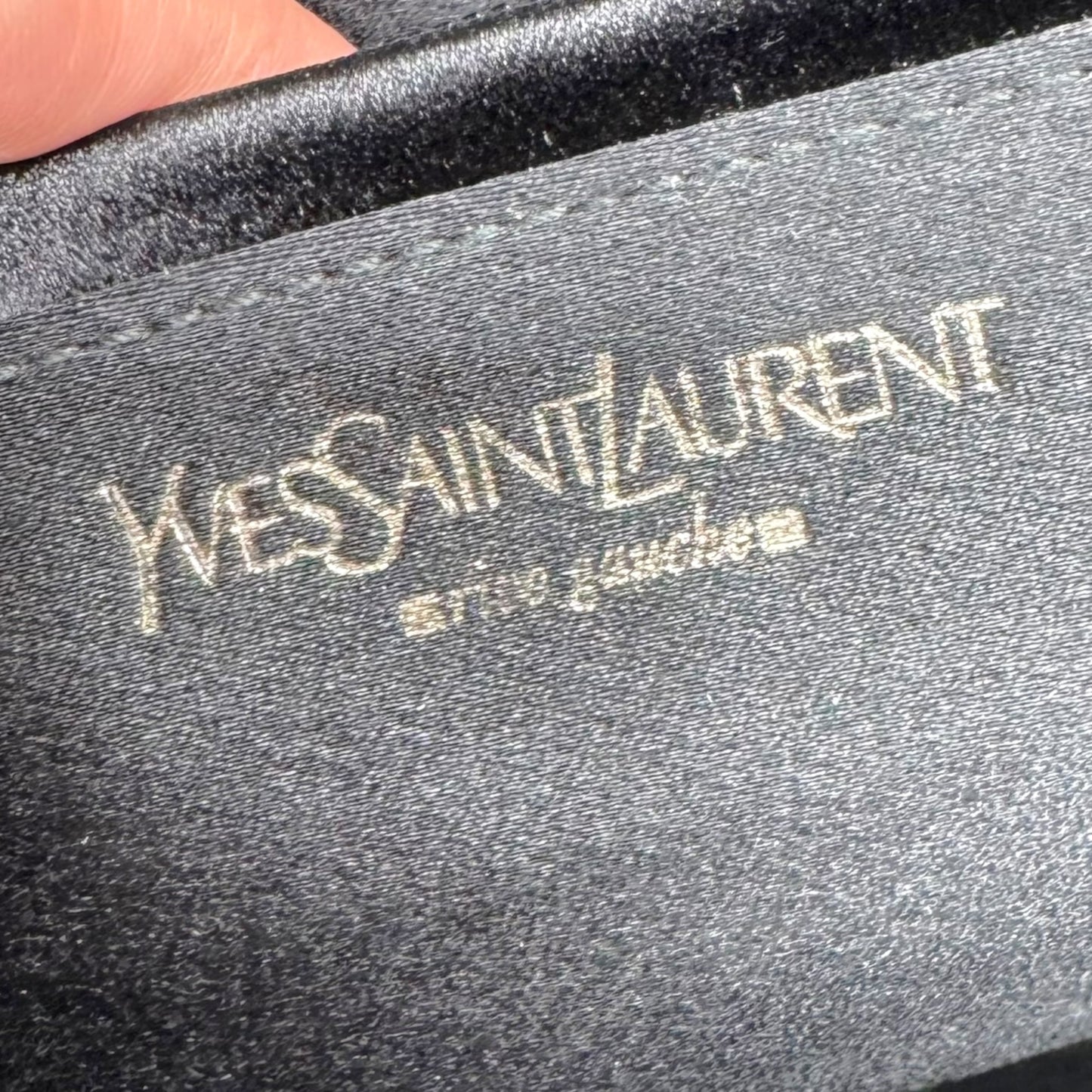 Yves Saint Laurent by Tom Ford Black Velvet Mombasa Top Handle Evening Bag RARE