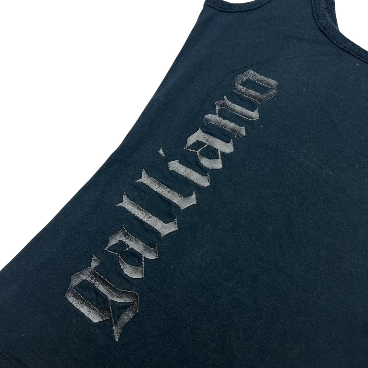 John Galliano Black Logo Tank - Outfit Repeater