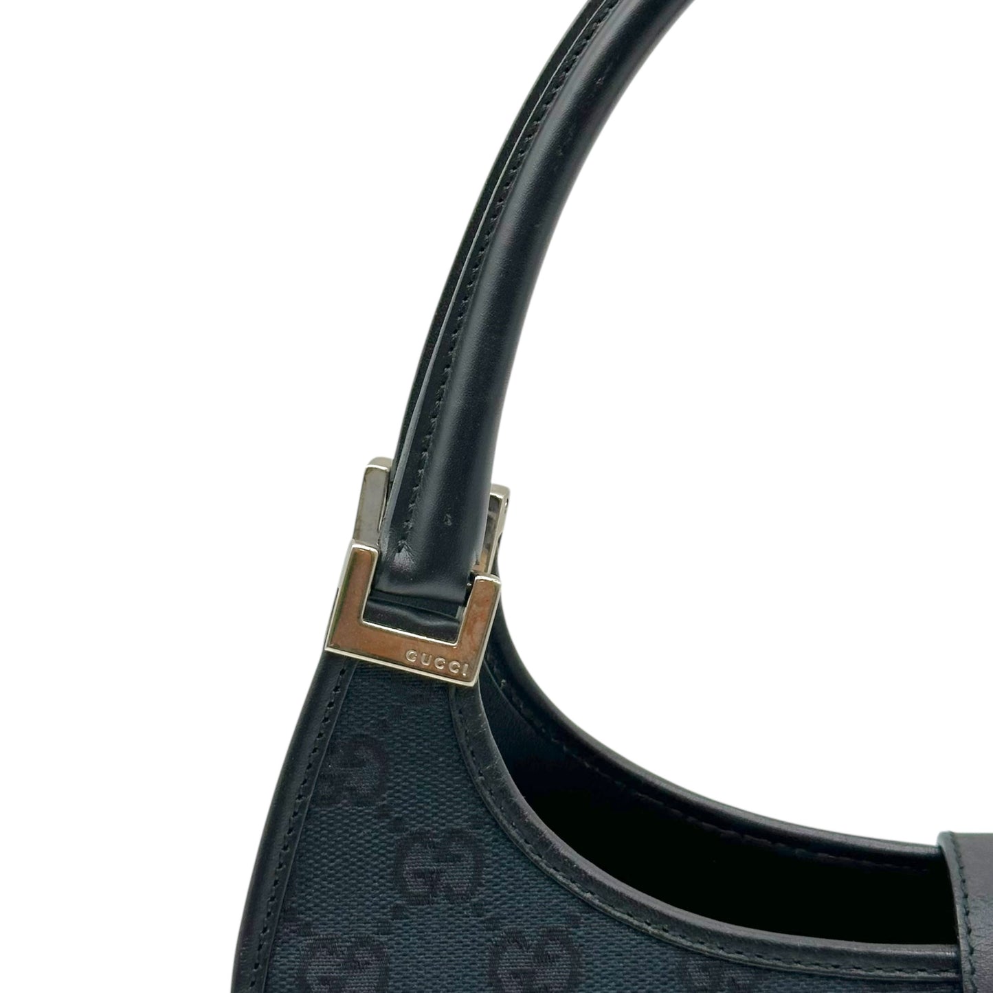 Gucci Black Monogram Canvas Mini Jackie Bag