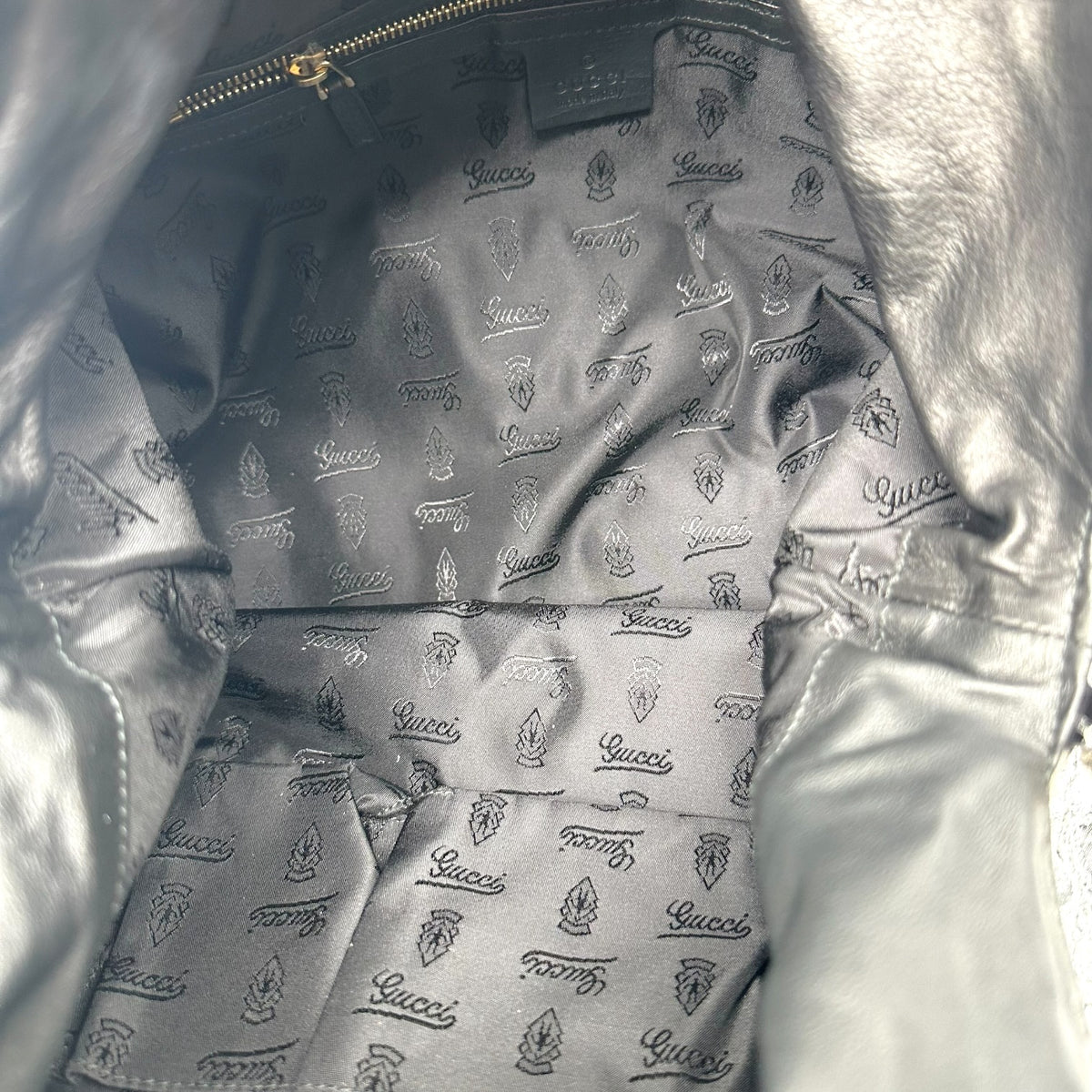 Gucci Python Large Hysteria 2-Way Bag Black Silver