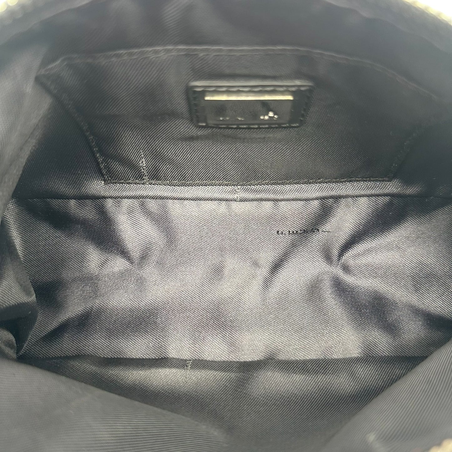 Fendi Pochette Bag Black Brown Zucchino Monogram