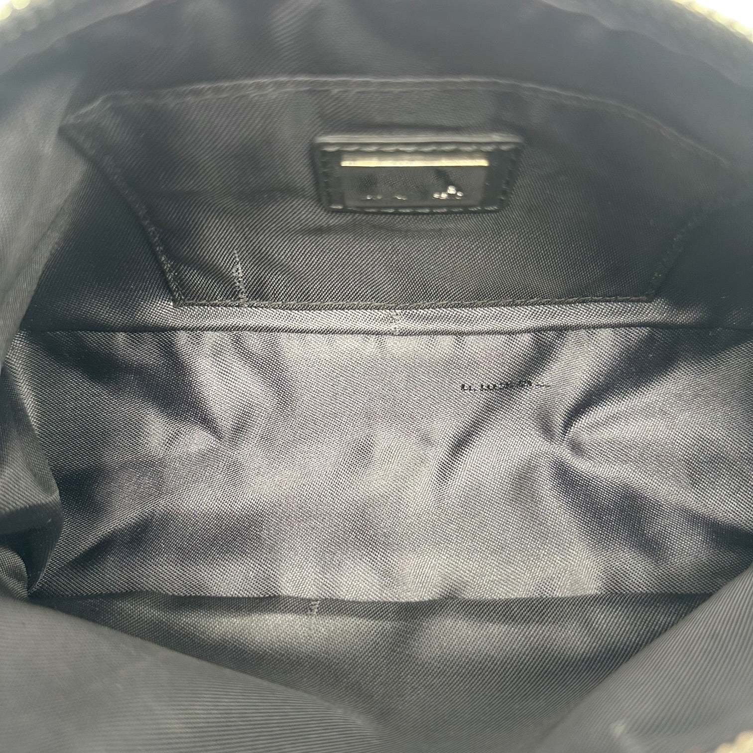 Fendi Pochette Bag Black Brown Zucchino Monogram