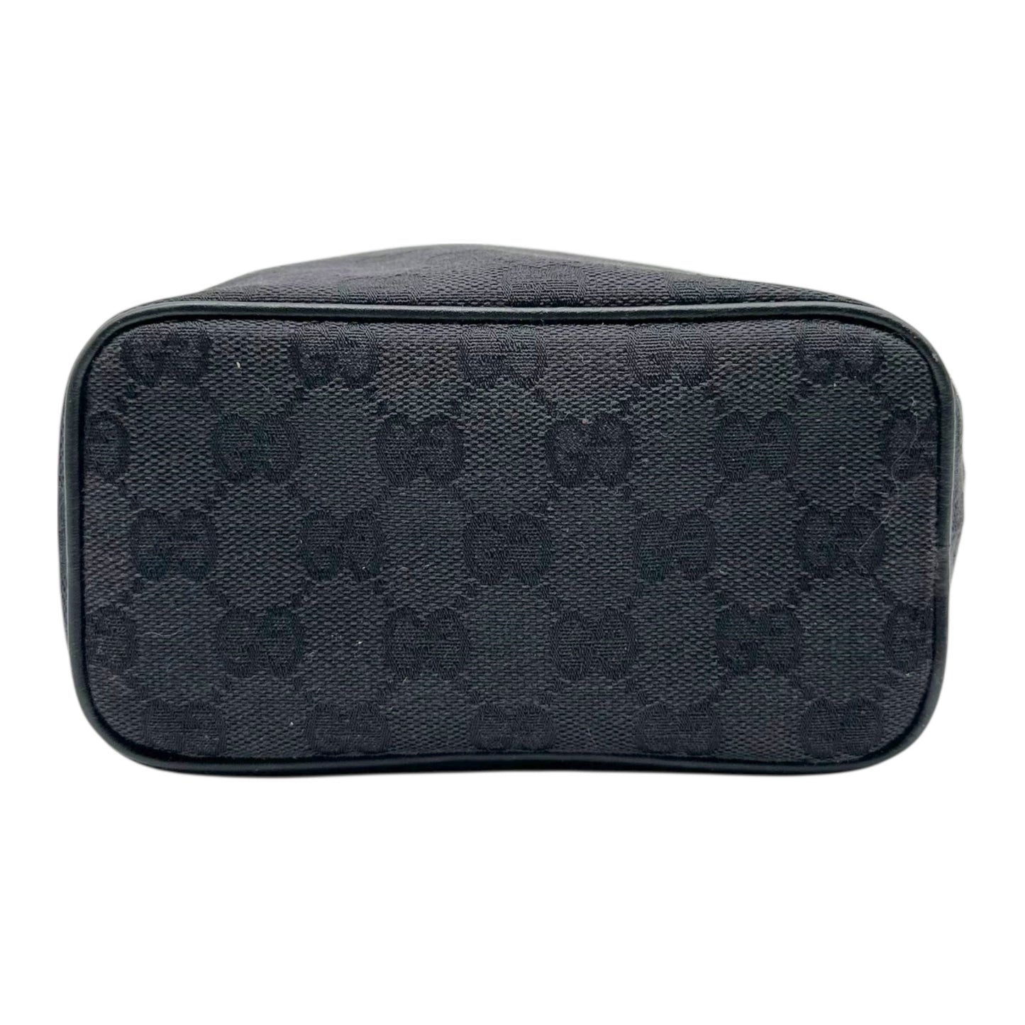 Gucci Black Monogram Canvas Pochette Bag