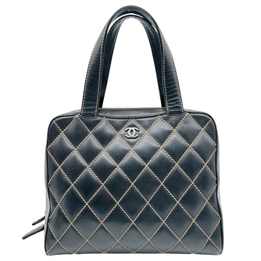 Chanel Black & Ivory Wild Stitch Large Tote Bag 2002-03