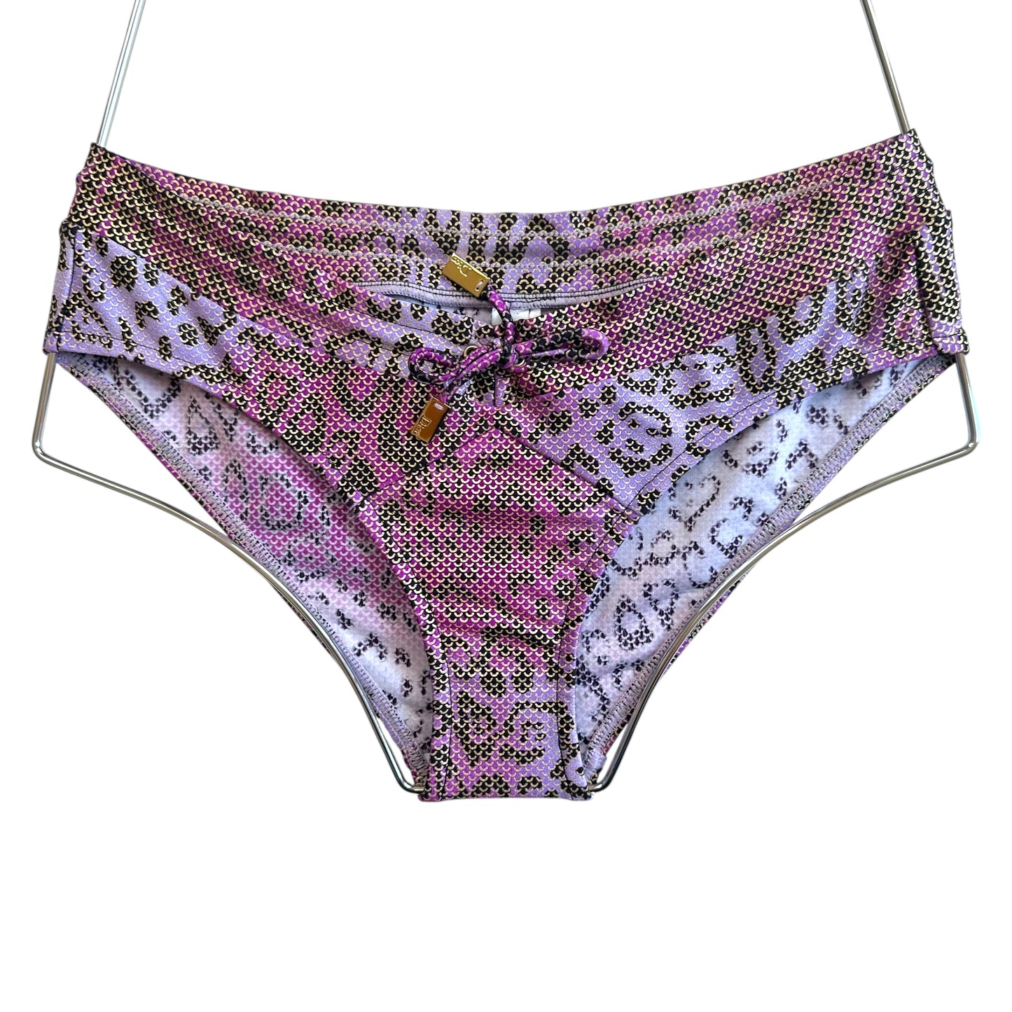 Christian Dior Purple Leopard Print Bikini
